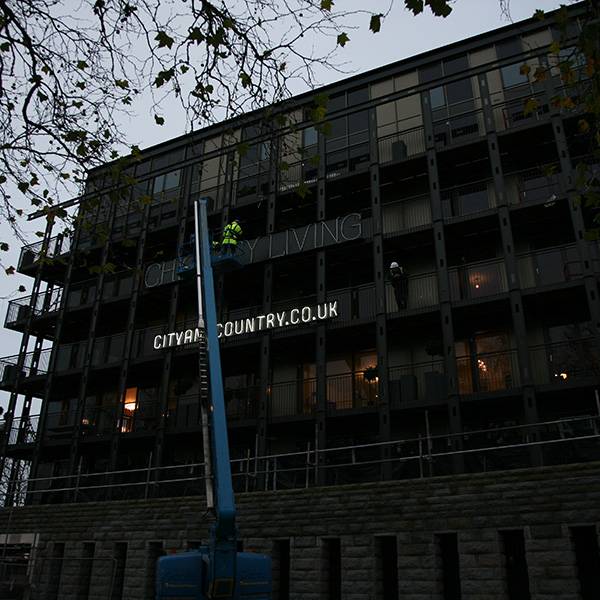 Neon Building Signage Fitting - Carousel Lights