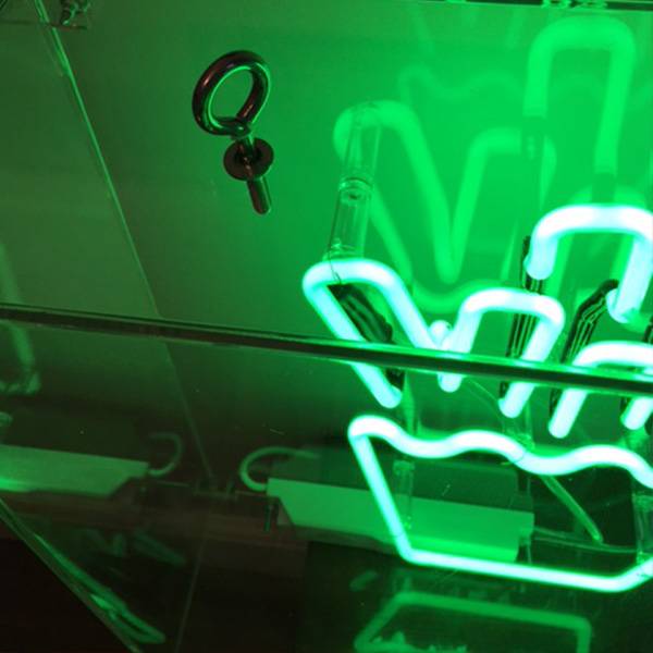 neon light sign green