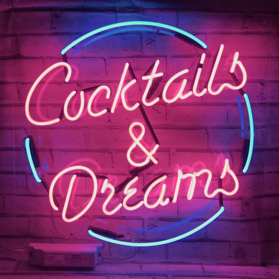 Cocktails And Dreams Neon Light | vlr.eng.br
