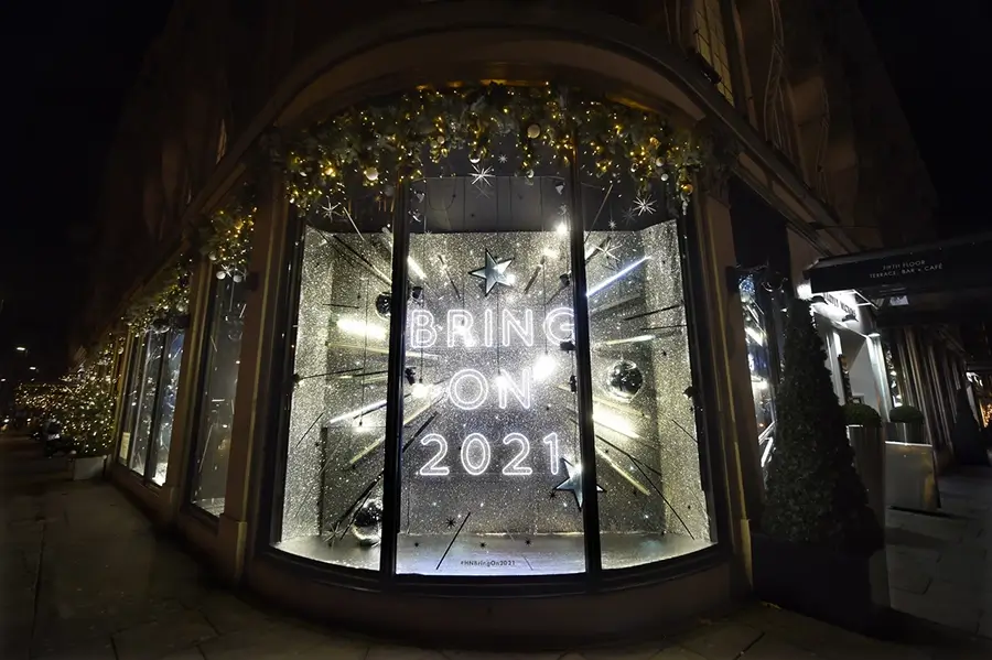Harvey Nichols unveils 2022 festive window display 
